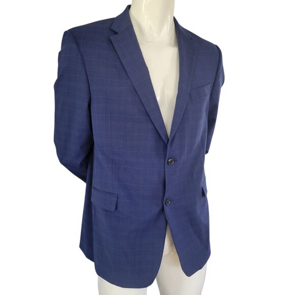 Tommy Hilfiger Mens Blue Single-Breasted Blazer Two-Piece Suit (Size 44R) - Picture 6 of 13